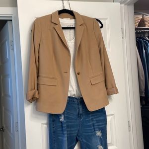 Loft camel blazer. Size 6. Excellent condition. Never worn.
